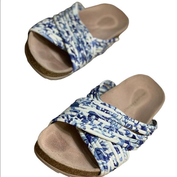 Loeffler Randall Floral Petra Cork Sandals - Picture 1 of 3